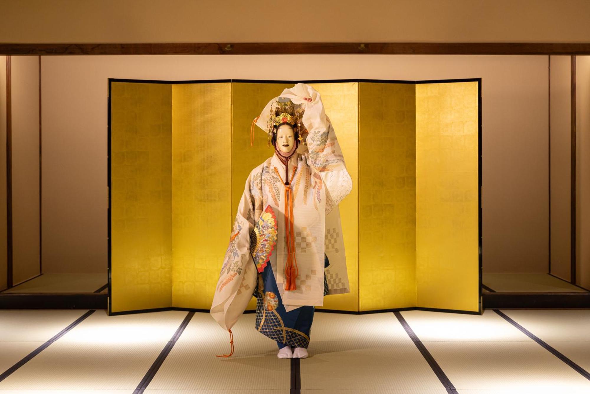 The Gate Hotel Kyoto Takasegawa By Hulic Εξωτερικό φωτογραφία A scene from the Noh play, "The Tengu of Mount Kurama"